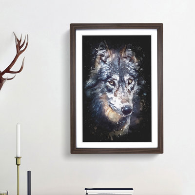 The Eyes of a Wolf - Framed Print