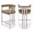 Emmeke Upholstered Counter Stool with Metal Frame-935295595