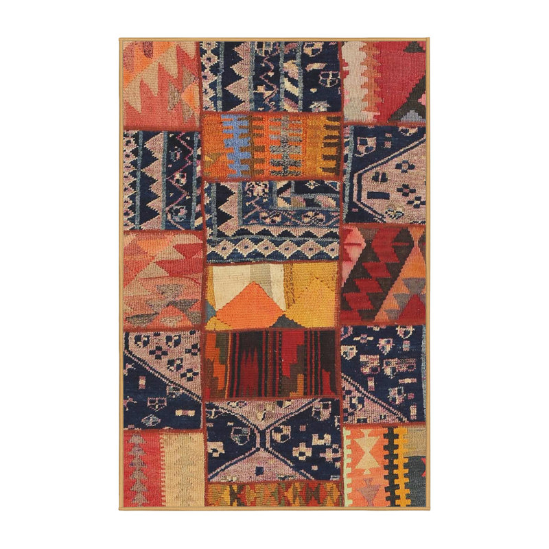 Tapis brun / beige / noir, Rectangle 6 pi x 9 pi