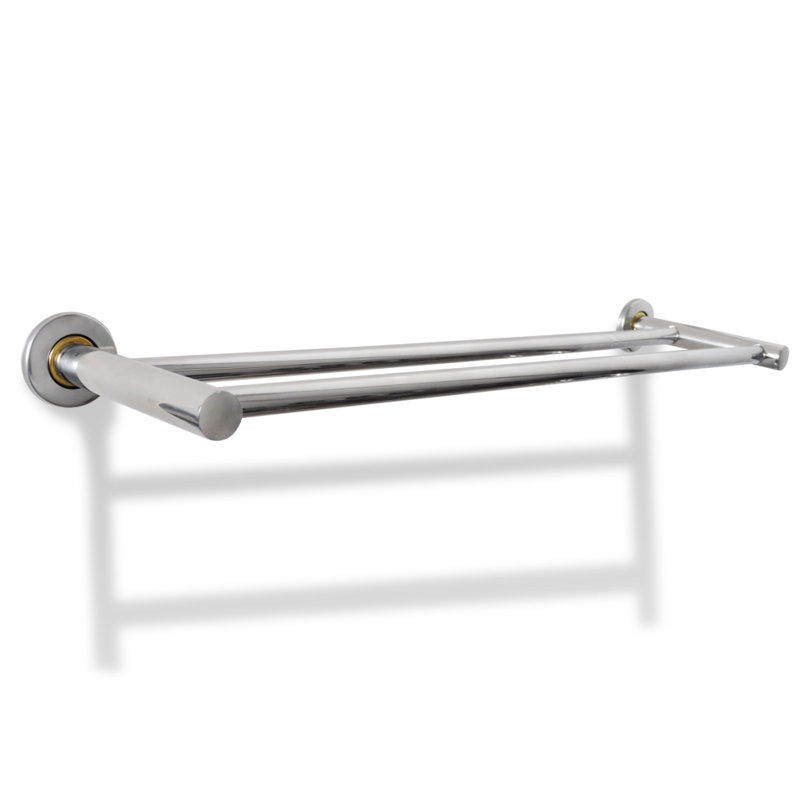 Porte-serviettes en acier inoxydable 2 tubes