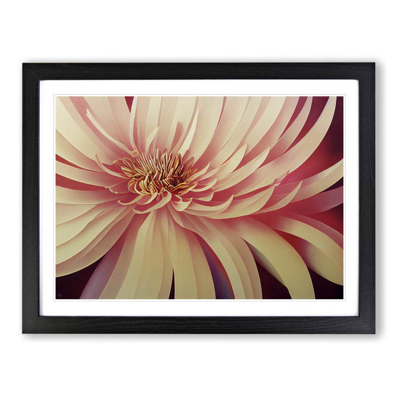 Chrysanthemum Flower Vol.4 - Framed Print, Black Framed, 34cm H x 46cm W x 2cm D