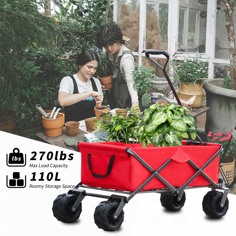 Chariot de jardin utilitaire pliable couleur pliable