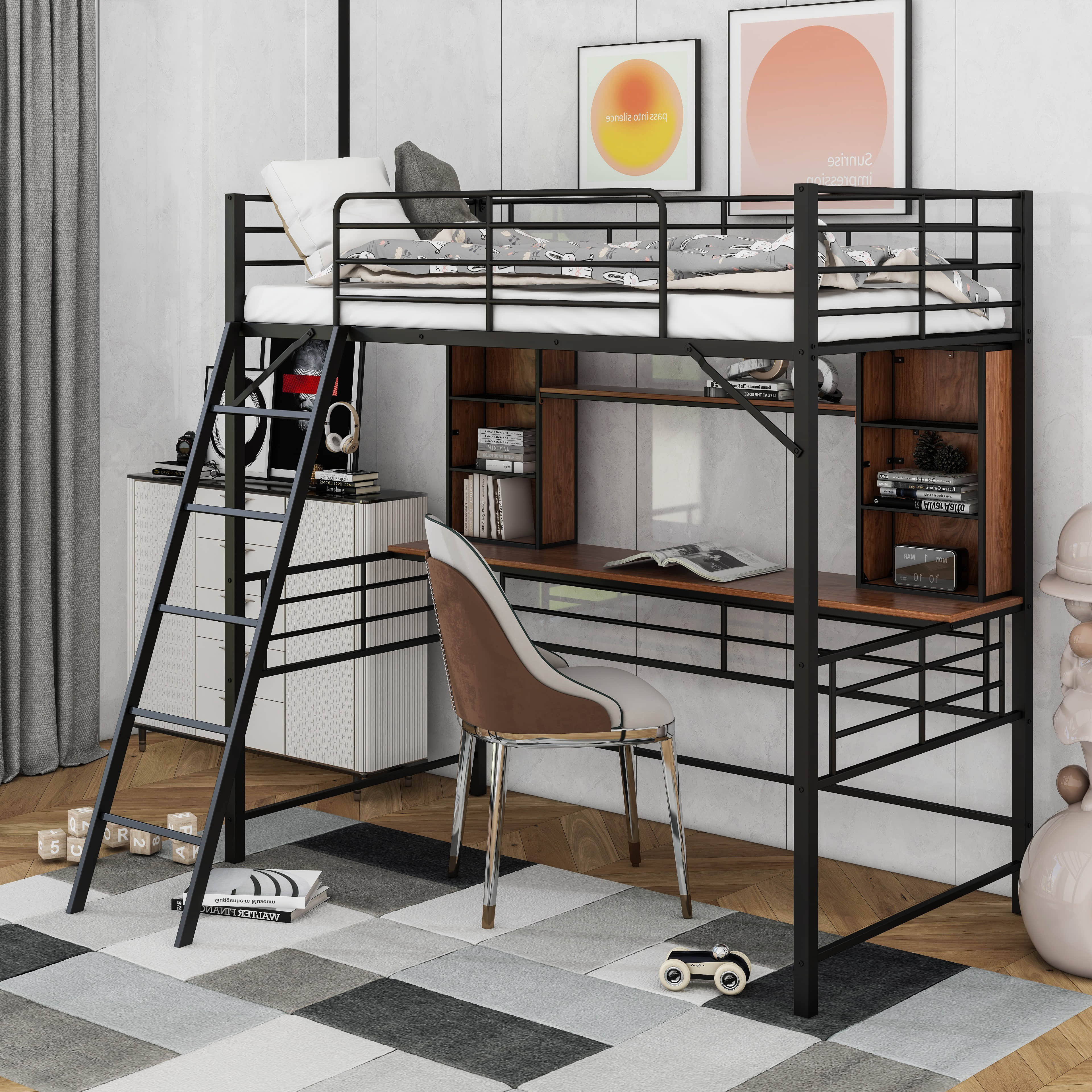 Fresh Look at Mason Marbles Loft Bed With Desk And Shelf