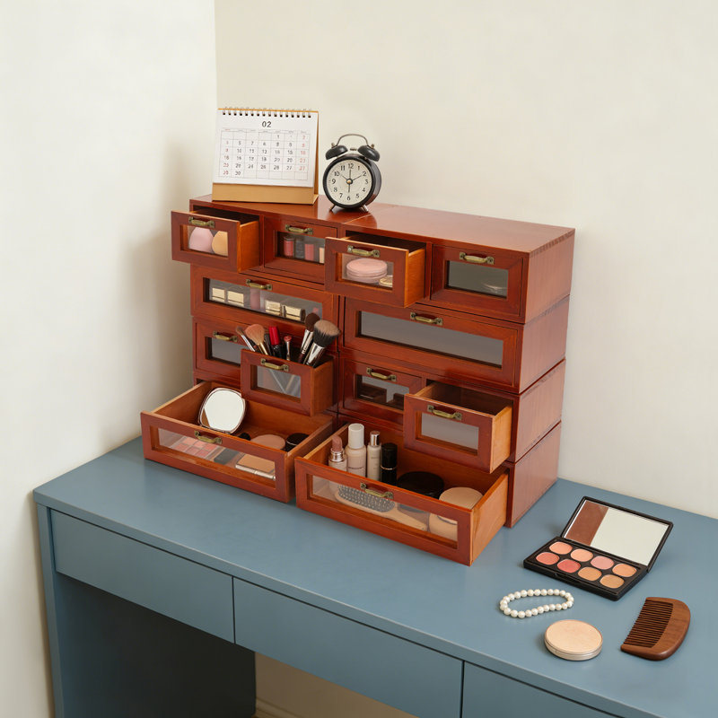 15.7X23.6X7" 12-Grid Desktop Organizer With Handles