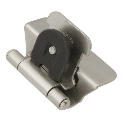 Double Demountable Hinge 1-1/4" overlay Face Frame Self-Close - Satin Nickel - Cabinet Door Hinges (Set of 20)