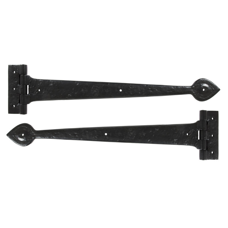 Pair Door Hinges, 10.6cm H x 45.7cm W x 1.5cm D