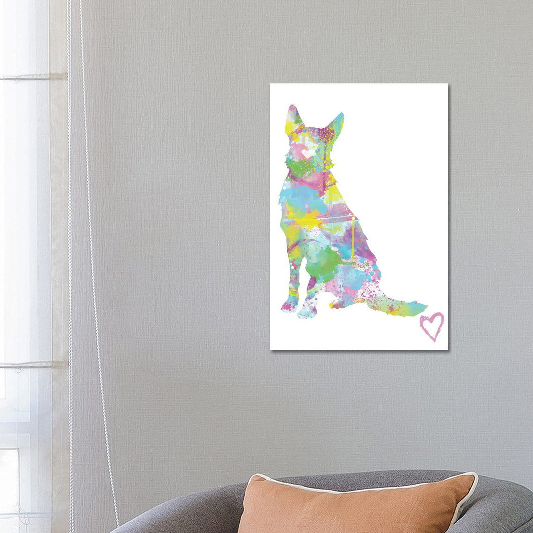German Shepherd Silhouette I by - Art Prints on