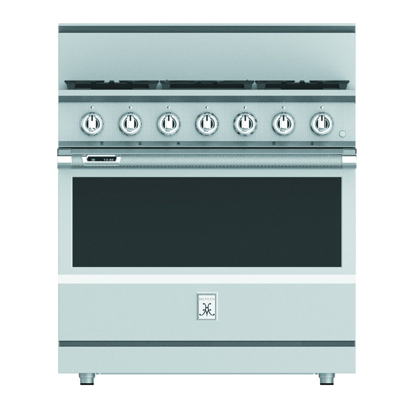 36" 5.8 cu. ft. Freestanding Dual Fuel, Blue, Natural Gas