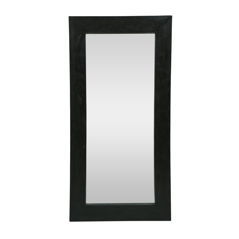Miroir pleine grandeur en bois de manguier