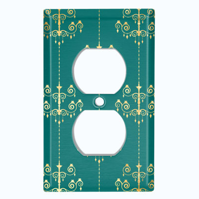 Patterned 1 - Gang Toggle Light Switch Standard Wall Plate