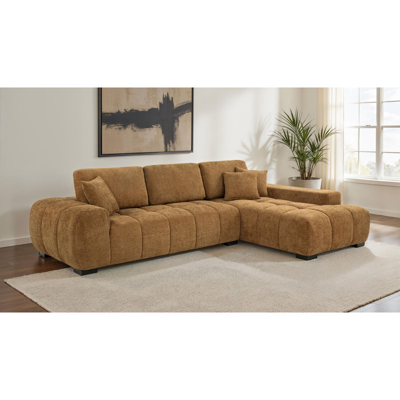 Canapé modulaire rembourré Octavia Amber, Amber Polyester