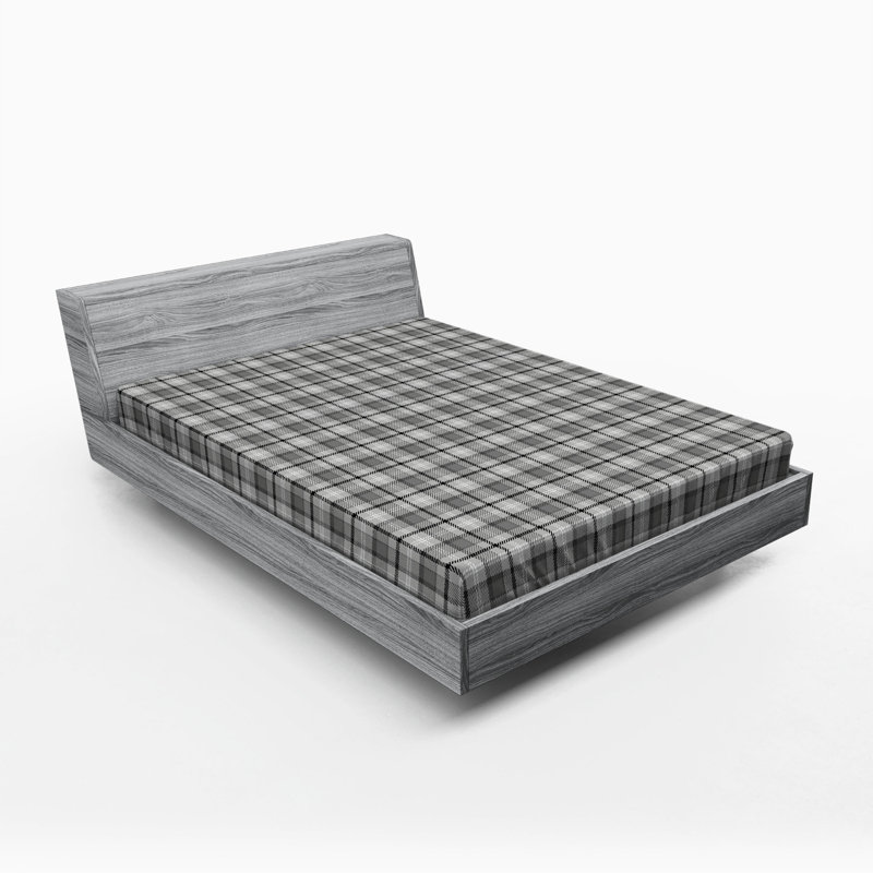Drap-housse écossais, Drap-housse de taille double, Tissu écossais gris
