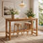 with Solid Wood Base Dining Table