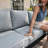 5 Pieces Outdoor Aluminum Furniture Set With Fire Pit Table For Outside Patio, Modern Patio Conversation Chat Set-752935207