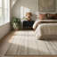 Tapis d'intérieur / crème à motif géométrique crème / beige 5 pi x 7 pi (5 pi 3 po x 7 pi 1 po) Branch Branch Hunter - salon, chambre à coucher, salle à manger et cuisine-1942837130