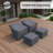 Meriwether Outdoor Patio Furniture Covers For Chairs And Ottoman