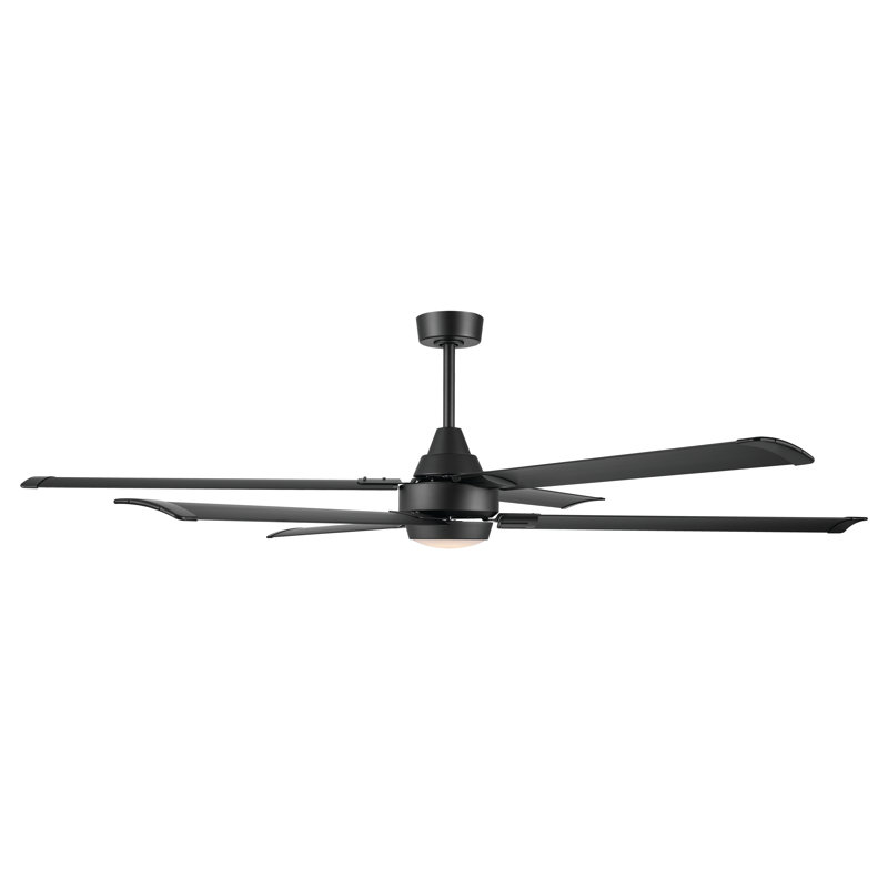 Soarin 72" 5CCT LED Smart Ceiling Fan, Coal, Black