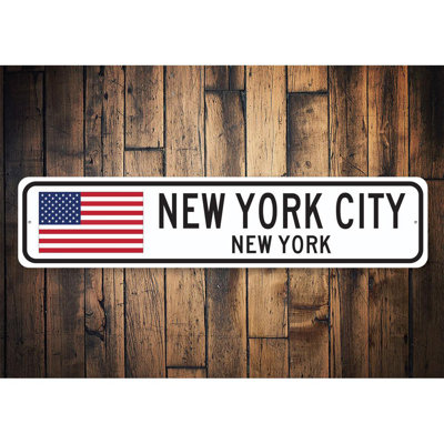 Flag Aluminum Sign