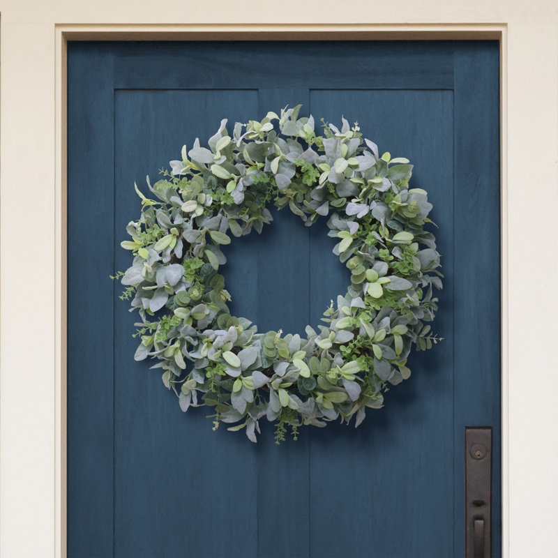 28" Artificial Lambs Ear Wreath