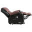 Le fauteuil électrique électrique Power Lift, adapté aux personnes âgées, avec fonctions de chauffage et de vibration, cuir polaire avec USB, peut être utilisé pour s'allonger. Brun noir