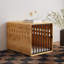 Meuble de grande cage pour chien avec plateau et cloison Dorien-408695001