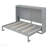 Full Size Murphy Bed Wall Bed,Gray