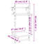 Borough Wharf 2-Tier Wall Shelves With Bars 2 Pcs 30X25x65 Cm-1934583381
