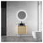 Meuble-lavabo mural 24 po avec lavabo d'art en céramique et 1 porte à fermeture en douceur, contreplaqué-2080831432-2080831434