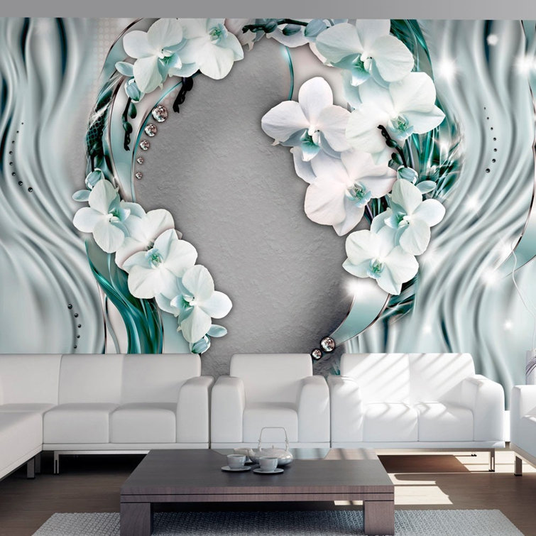 Hokku Designs Wallpaper - Flow of Orchid | Wayfair