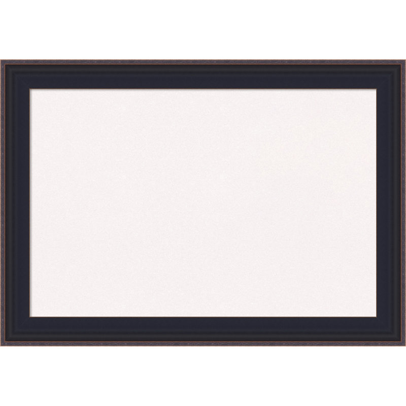 Panneau de tableau Havana noir bronze encadré, babillard en liège blanc, tableau d'organisation, tableau d'affichage, Blanc
