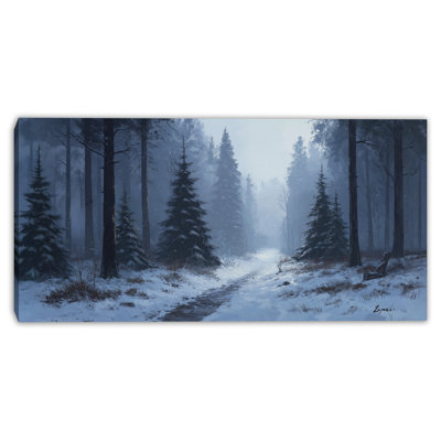 Art mural sur toile Silent Woodland Trail