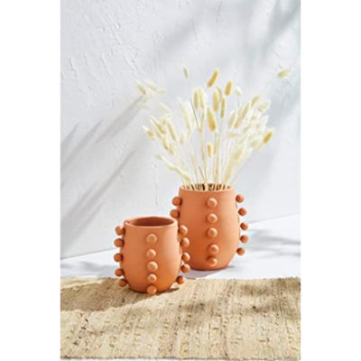 Vase en terre cuite, petit, diamètre 5 po x 4 po