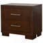 Table de chevet 2 tiroirs Polk Cappuccino