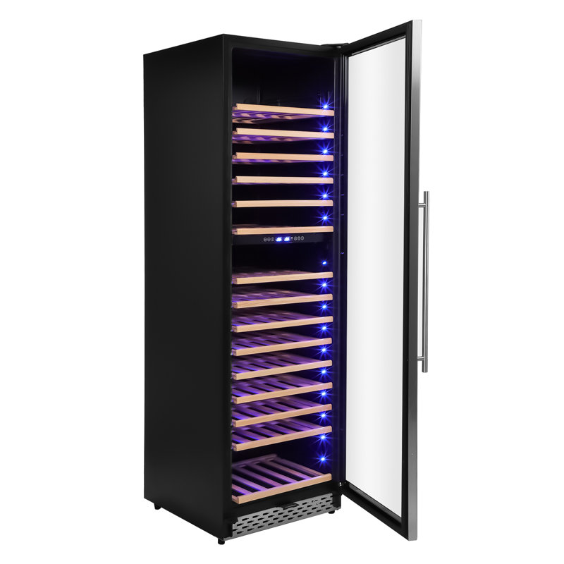 187 Bottles Wine Cooler Refrigerator,Freestanding Compact Wine Fridge with Digital Control for Fridge With 40-66F Digital Temperature Control Glass Door