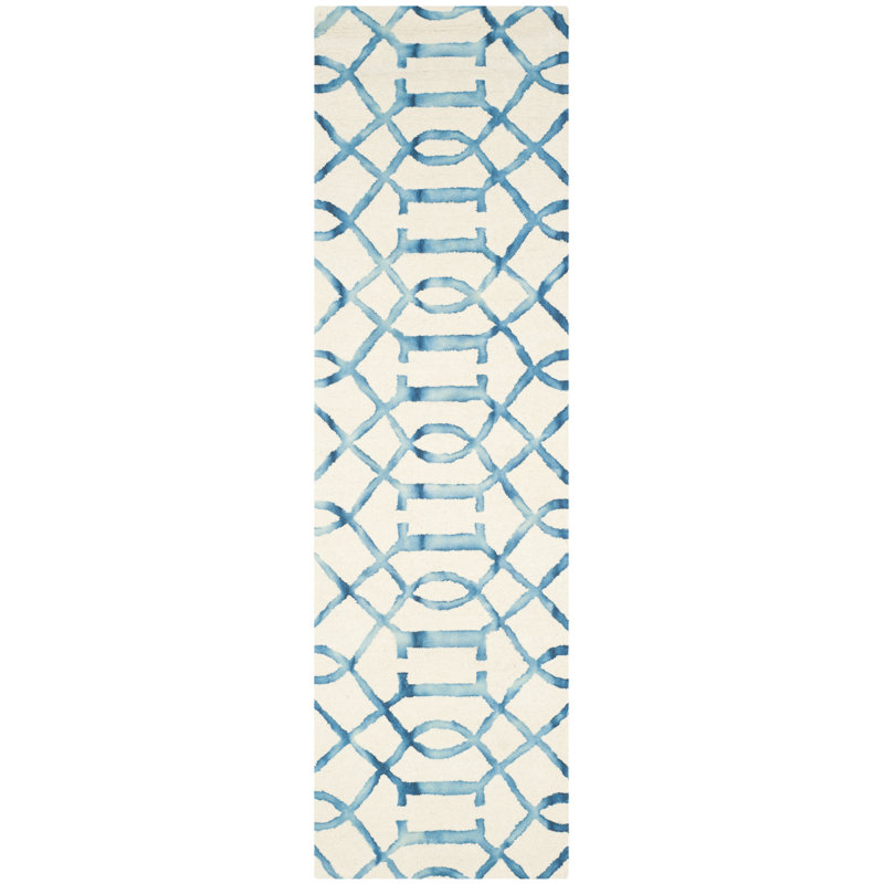 Humaira Hand Tufted Wool Abstract Rug, Runner 2'3" x 8'