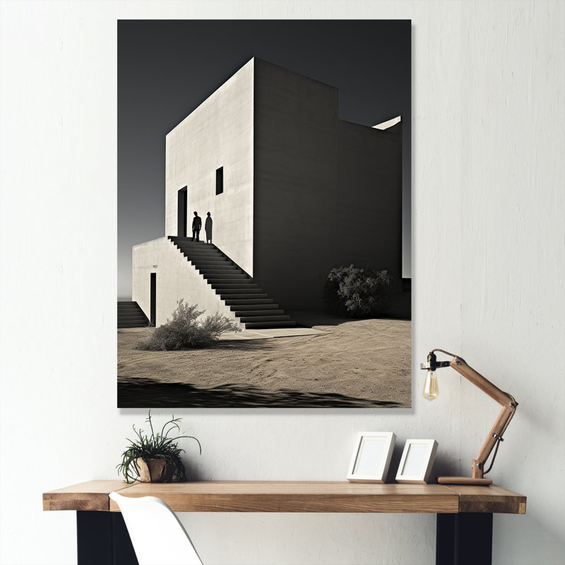 Photo de tours noir et blanc - reproduction d'art sur toile, H 32 po x l 16 po, Toile tendue