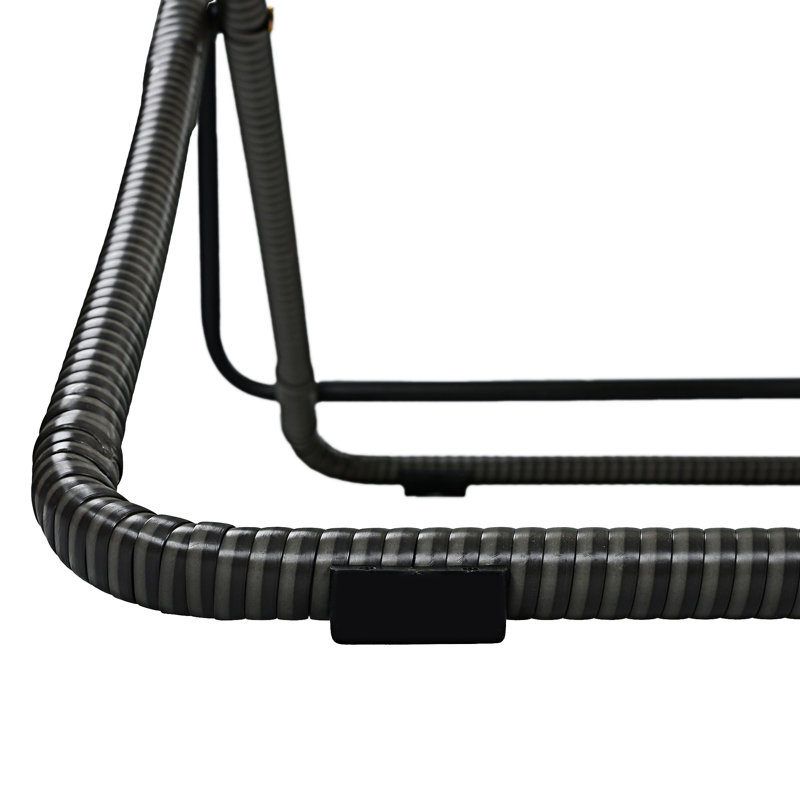 Ensemble de 2 chaises d'extérieur pliantes pour patio, Noir