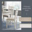 Chaise de salle à manger Skempton Modern Farmhouse, 2 pièces, blanc délavé