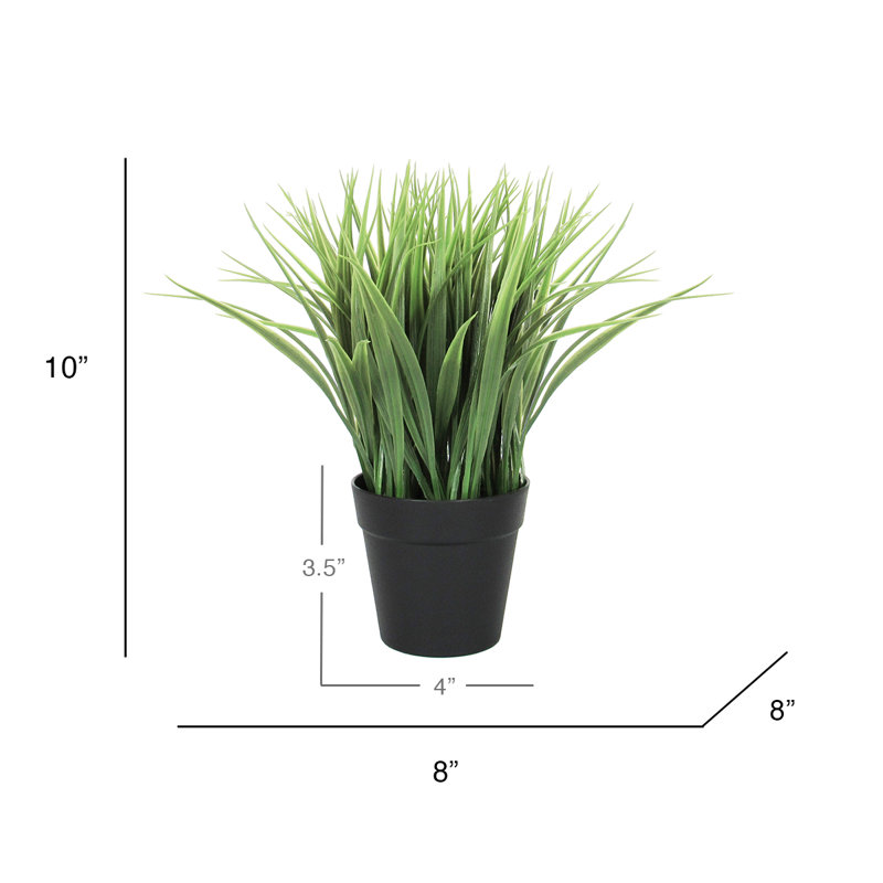 Herbe d'oignon artificielle 6 po en pot