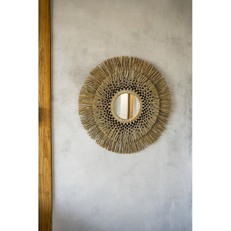 Ogallala Shell Round Mirror