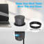 Automatic Pop Up Outlet 4.33 Inch, Ith 15w Wireless Charger 3 Ac Plug 1 Usb-a 1 Usb-c Hidden Outlet 5 Ft Cord For For Kitchen/home/office (grey)