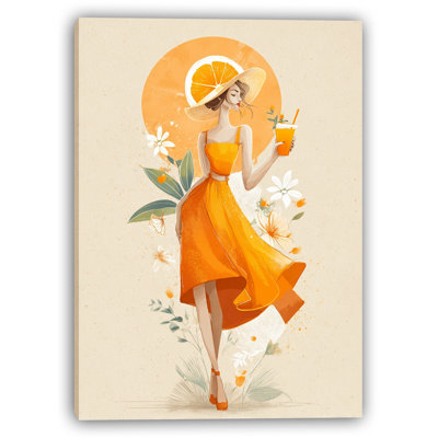 Citrus Summer Style Wrapped Canvas Wall Art