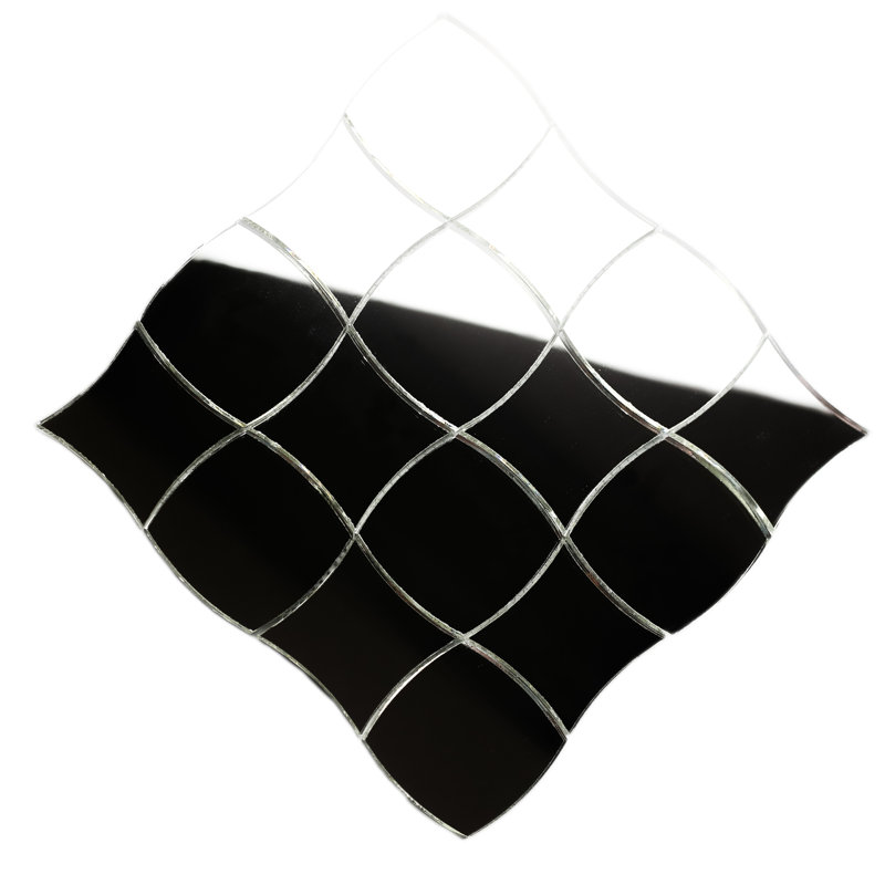 Art Deco 3" x 3" Glass Mosaic Tile