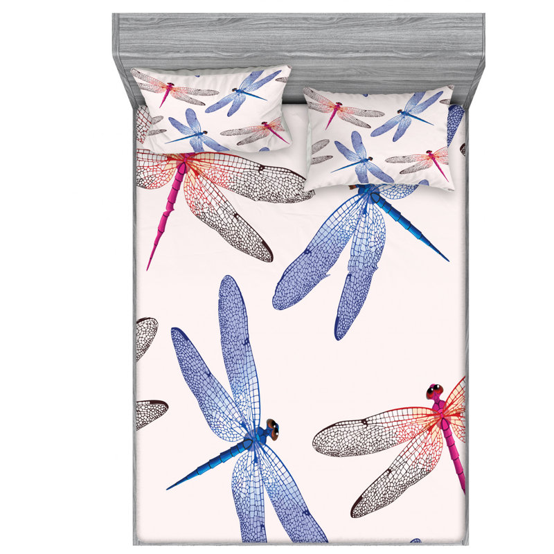 Microfiber Sheet Set, Queen Sheet Set with Fitted Sheet