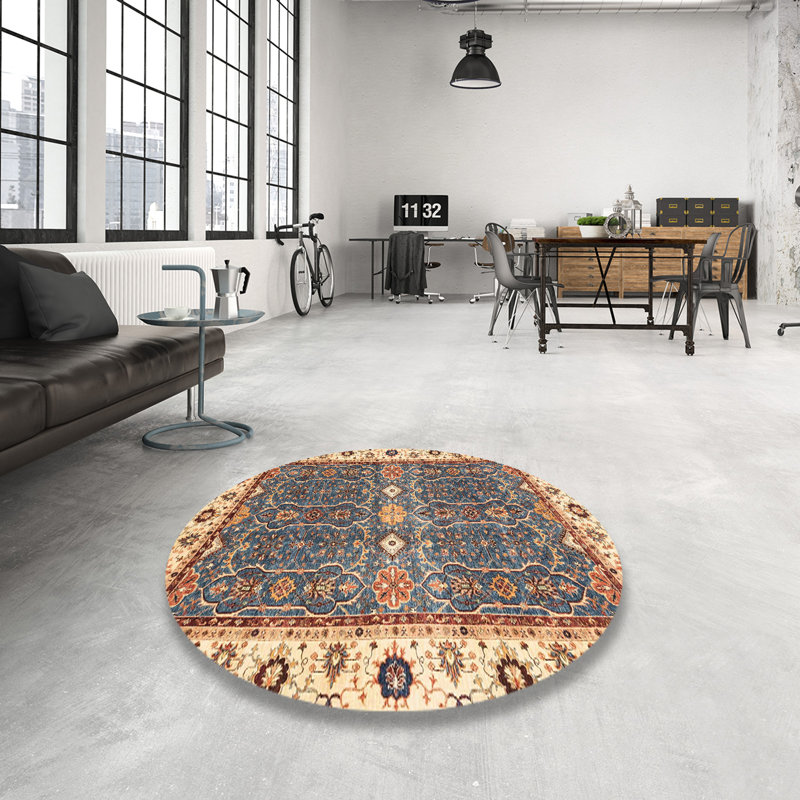 Tapis abstrait moderne 3110, Rond 7 pi