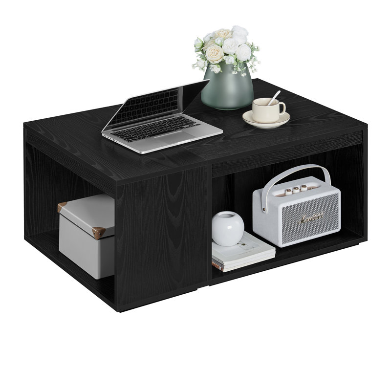 Rondall Coffee Table with Storage, Black