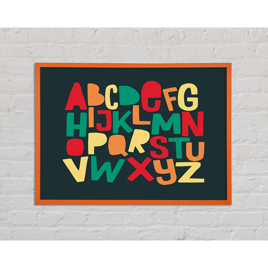 Das Alphabet Modern Gerahmter Druck