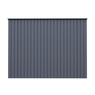 Elite Steel Storage Shed, 8X4, Anthracite