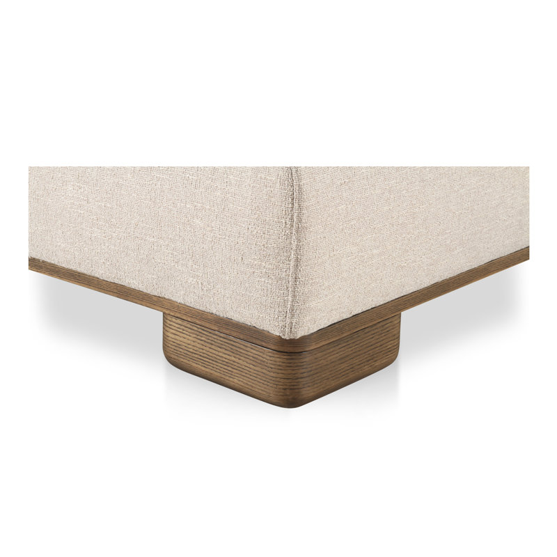 JUNE SLIPPER CHAIR PERFORMANCE FABRIC OATMEAL, Beige 