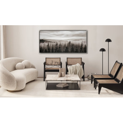 Foggy Mountain Pines Canvas Wall Art
